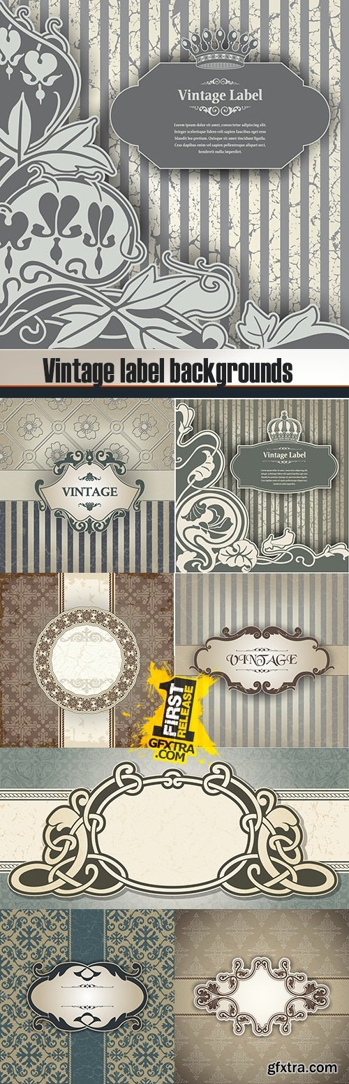 Vintage label backgrounds