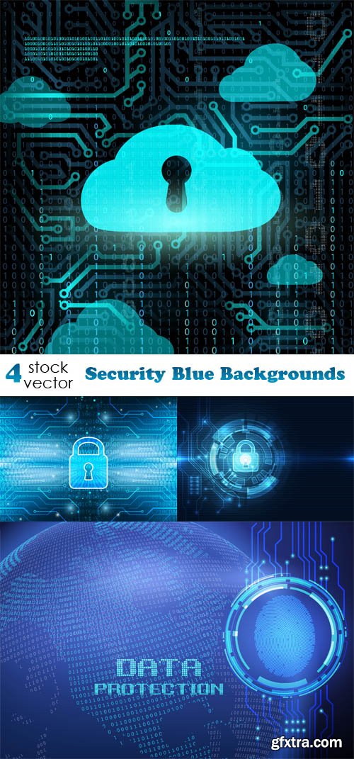 Vectors - Security Blue Backgrounds