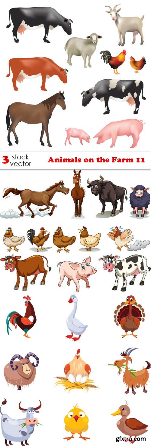Vectors - Animals on the Farm 11