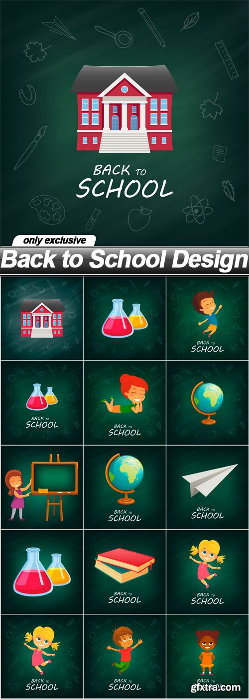 Back to School Design - 16 EPS
