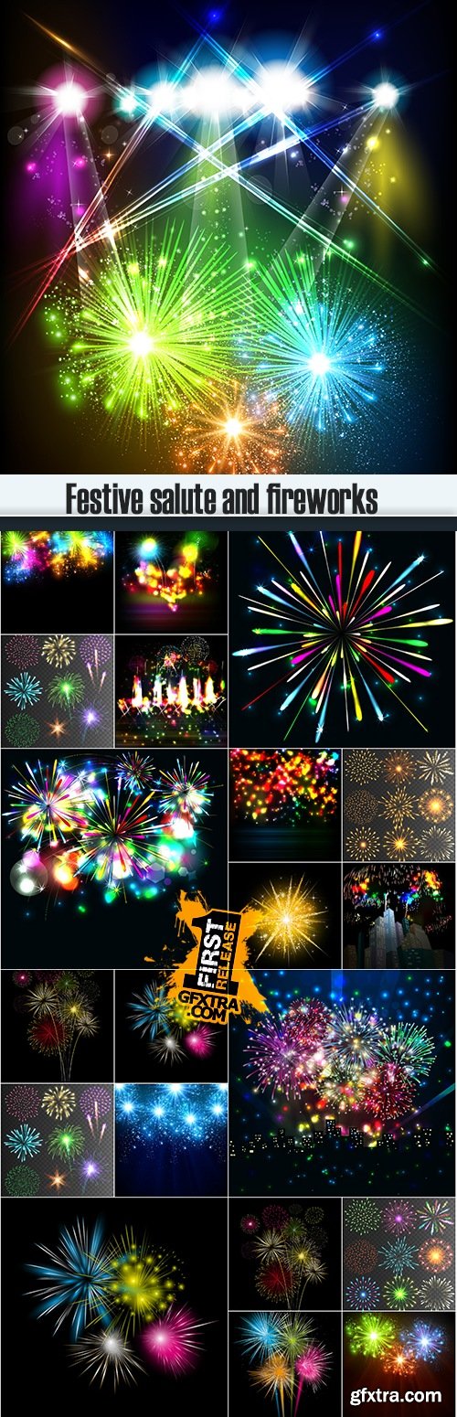 Festive salute and fireworks