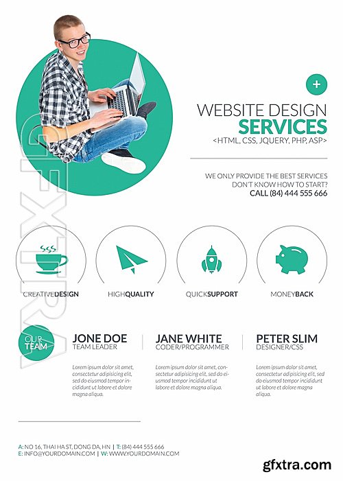Minimal Web Design Flyer