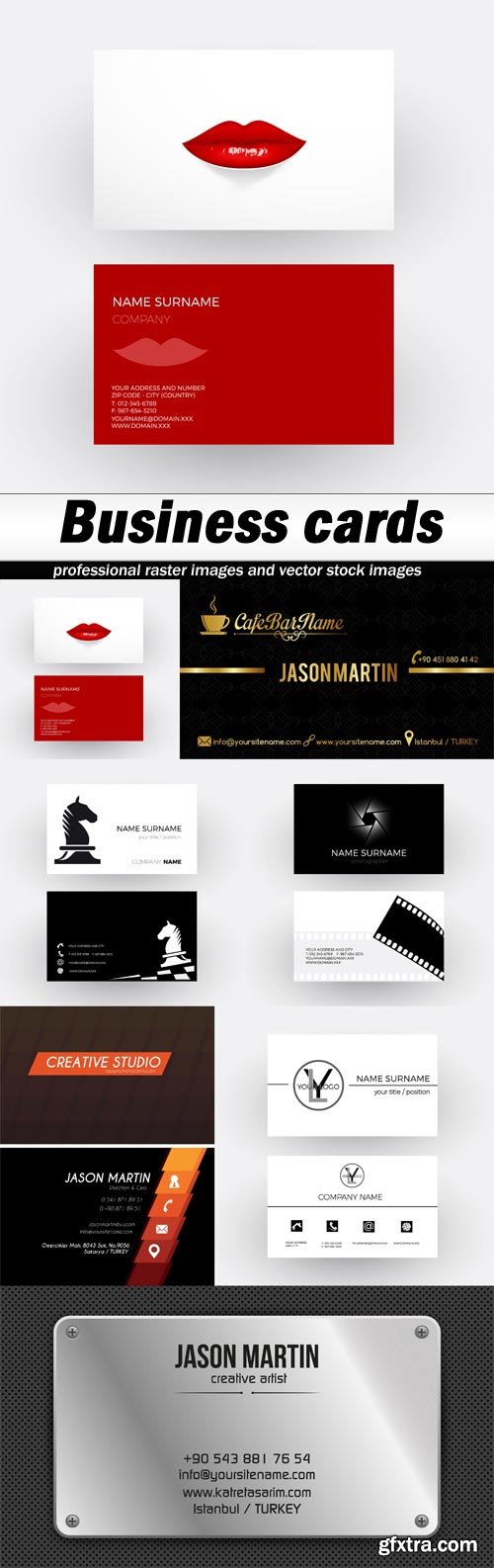 Business cards-7xEPS