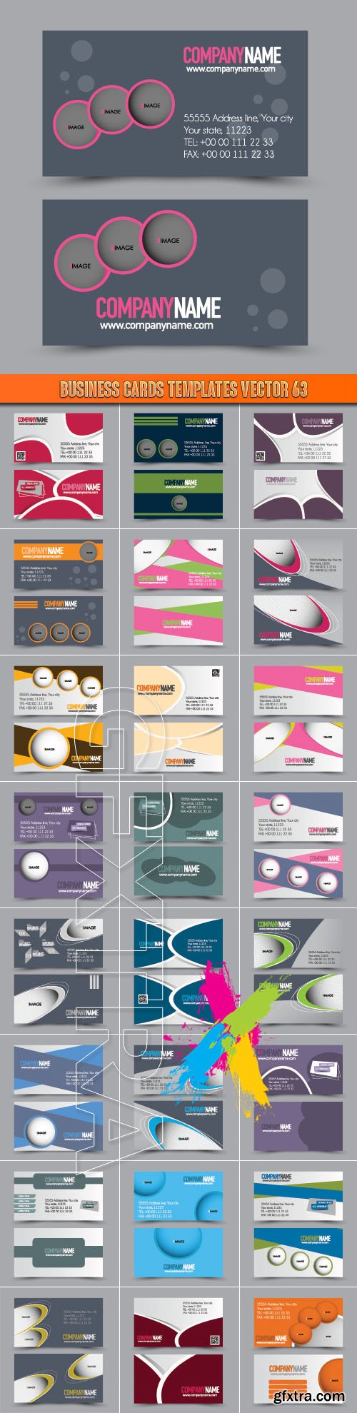 Business Cards Templates vector 63