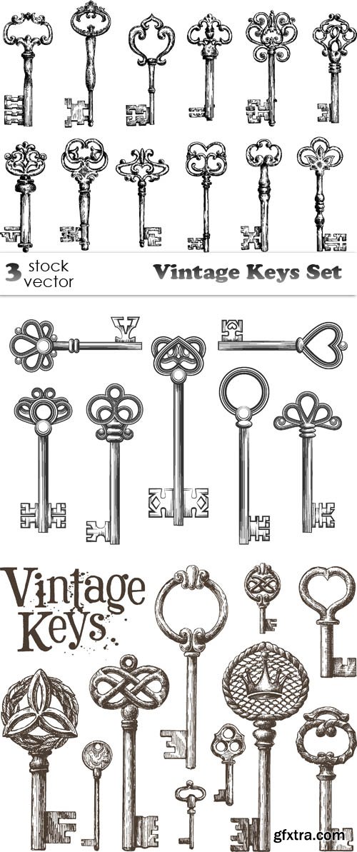 Vectors - Vintage Keys Set