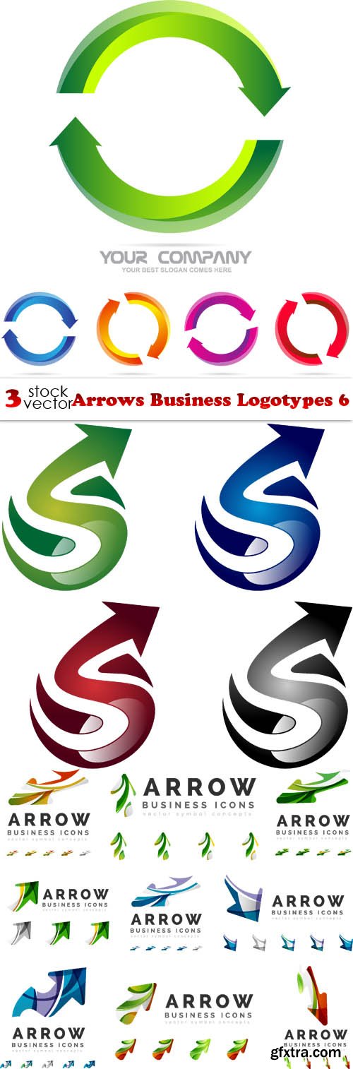 Vectors - Arrows Business Logotypes 6