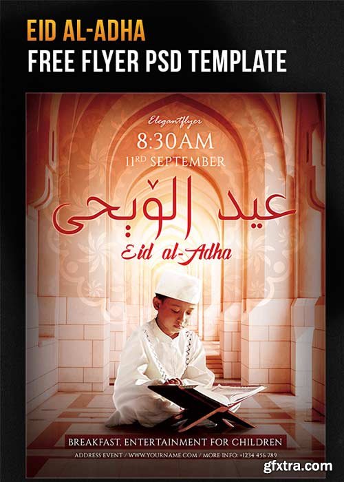 Eid al-Adha Flyer PSD Template + Facebook Cover