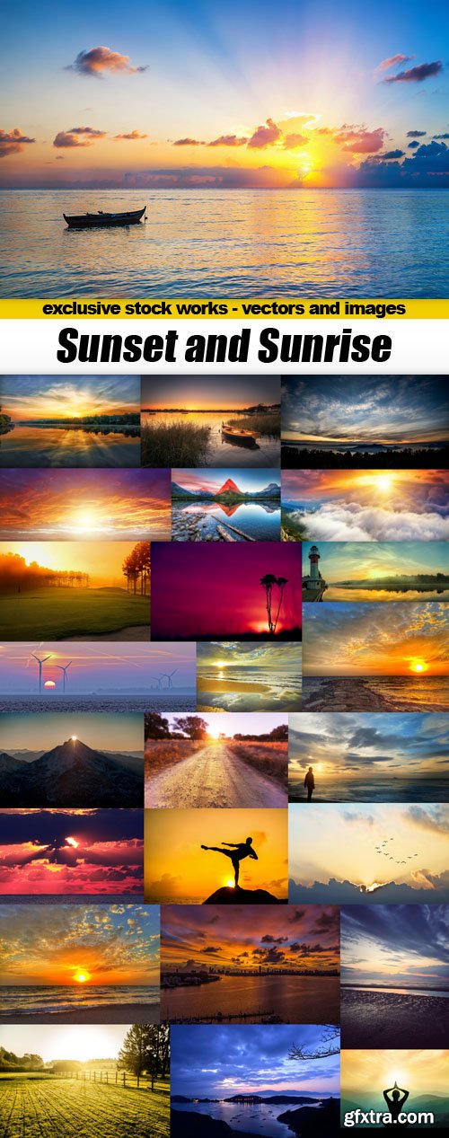 Sunset and Sunrise - 25xUHQ JPEG