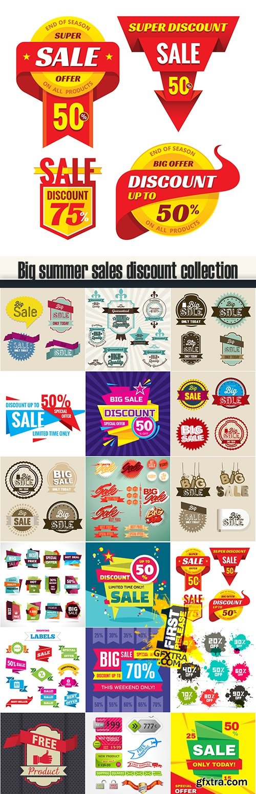 Big summer sales discount collection
