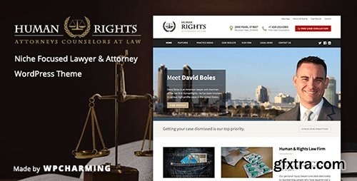 ThemeForest - HumanRights v1.1.2 - Lawyer and Attorney WordPress Theme - 10318808