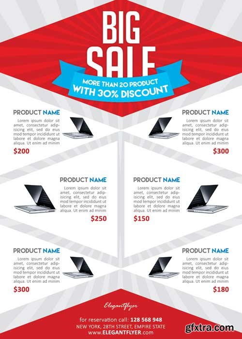 Product Sale Flyer PSD Template + Facebook Cover