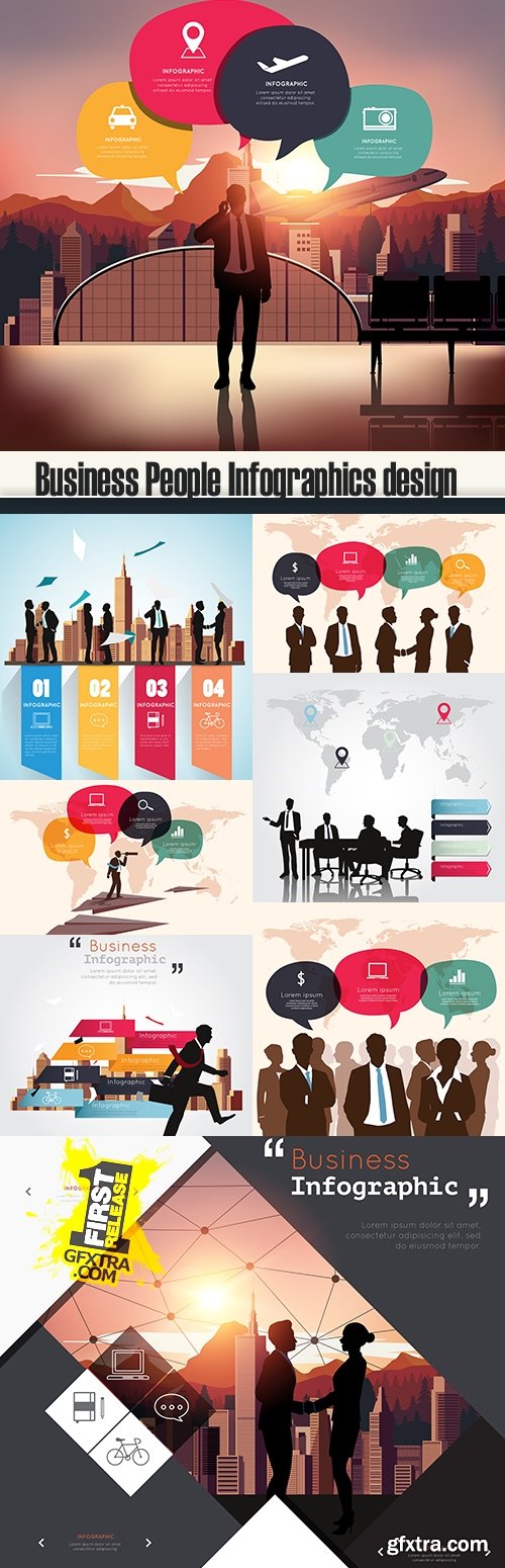 Business People Infographics design