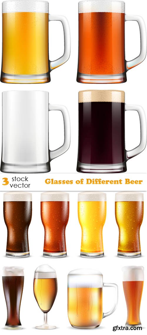 Vectors - Glasses of Different Beer