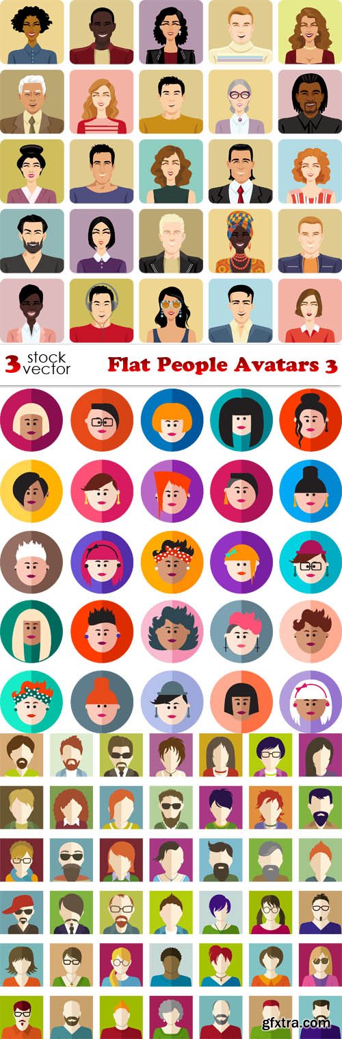 Vectors - Flat People Avatars 3