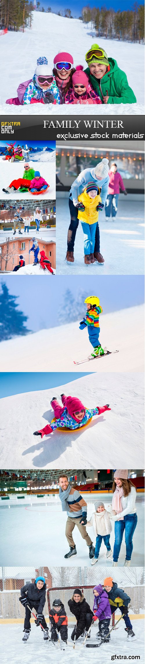 Family in winter - 10 UHQ JPEG