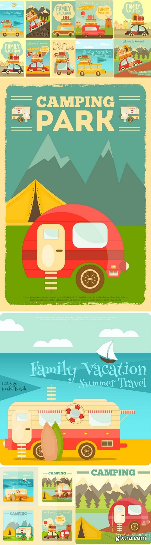 Camping Caravan Set