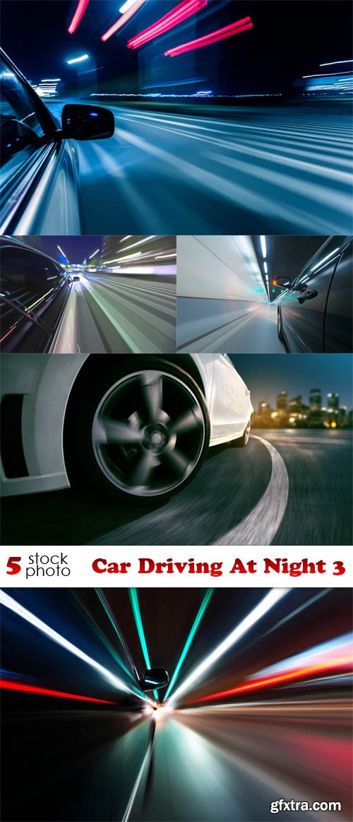 Photos - Car Driving At Night 3