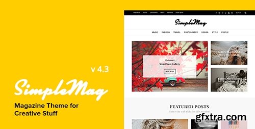 ThemeForest - SimpleMag v4.3 - Magazine theme for creative stuff - 4923427