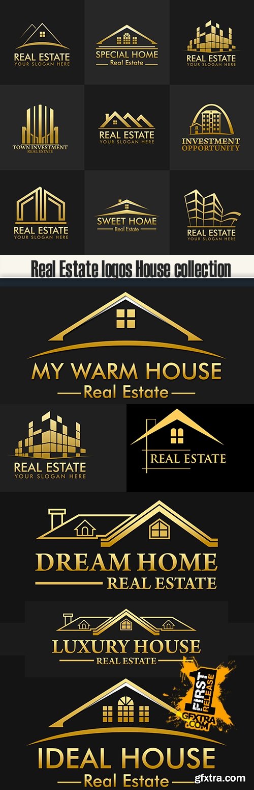 Real Estate logos House collection