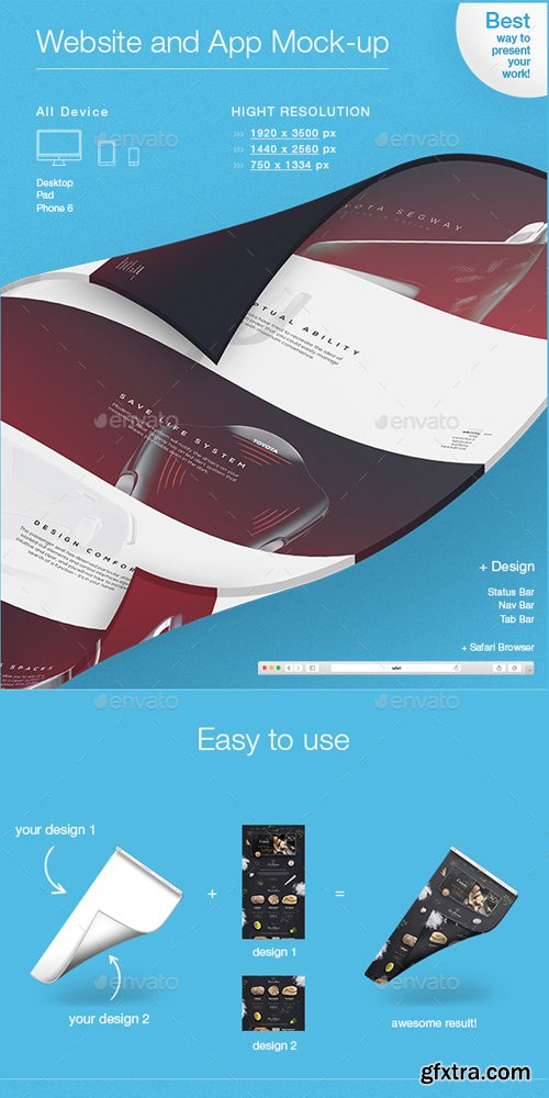 GraphicRiver - 3D Website and App Mockups - 16649249