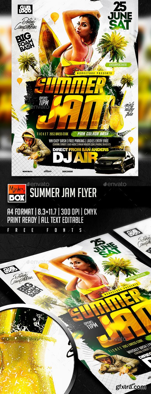 GraphicRiver - Summer Jam Flyer - 16616685
