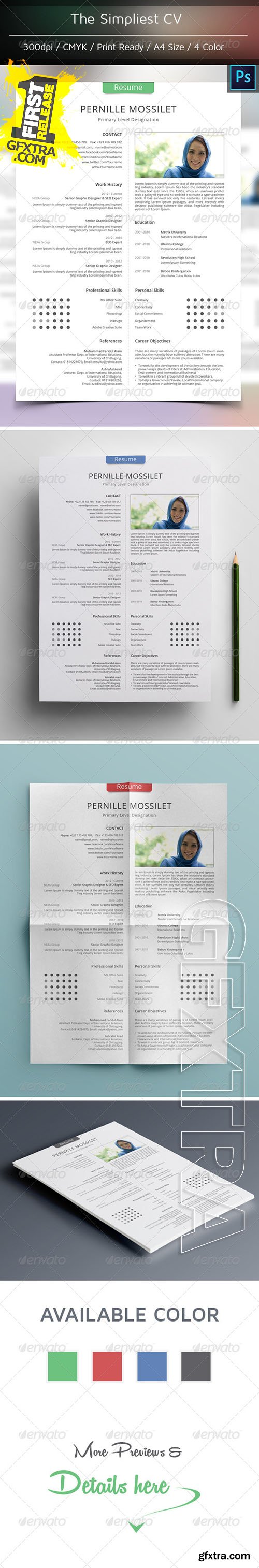 Graphicriver - The Simplest CV 8541920