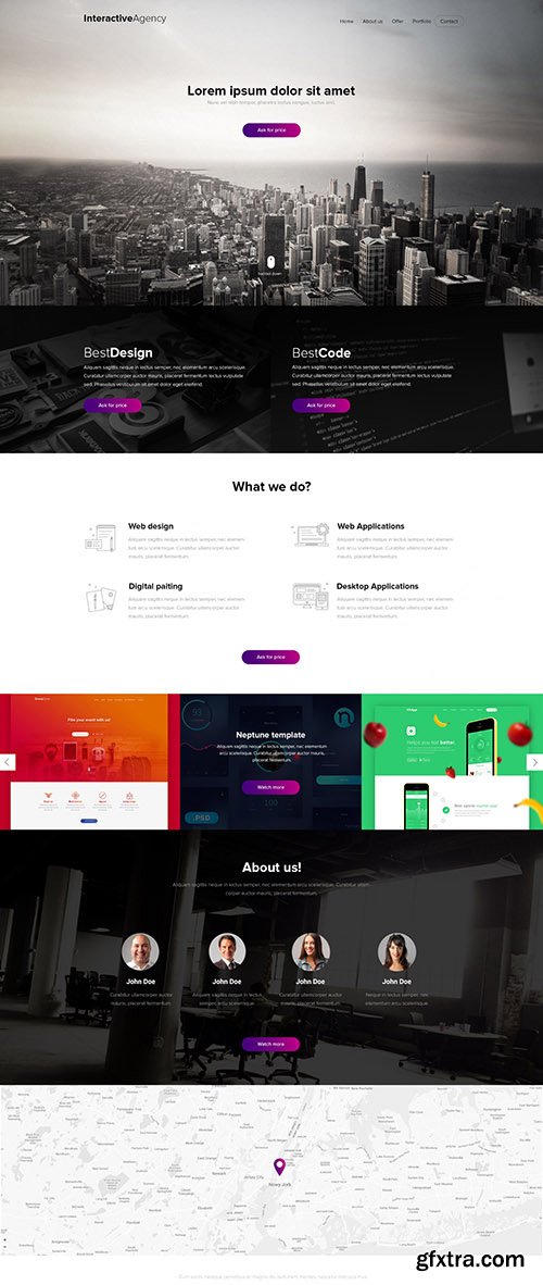 PSD Web Template - Interactive Agency