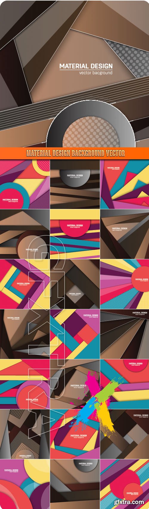 Material design background vector