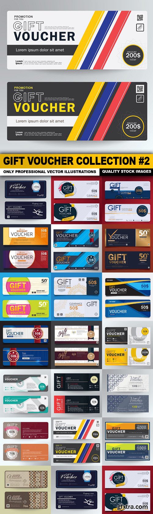 Gift Voucher Collection #2 - 20 Vector