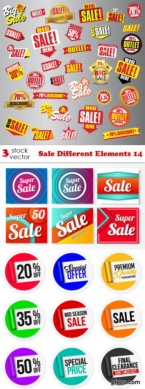 Vectors - Sale Different Elements 14