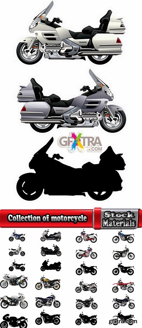 Collection of motorcycle sport bike chopper motocross bike enduro 25 EPS1