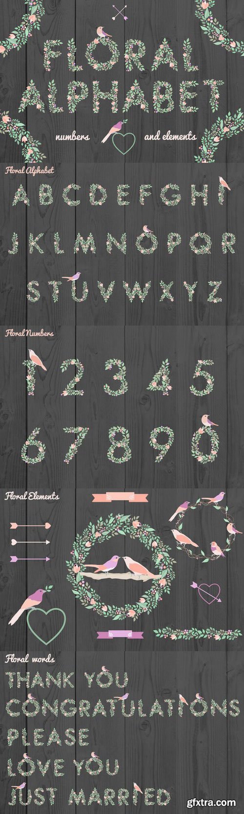 CM - Floral alphabet and elements 122819
