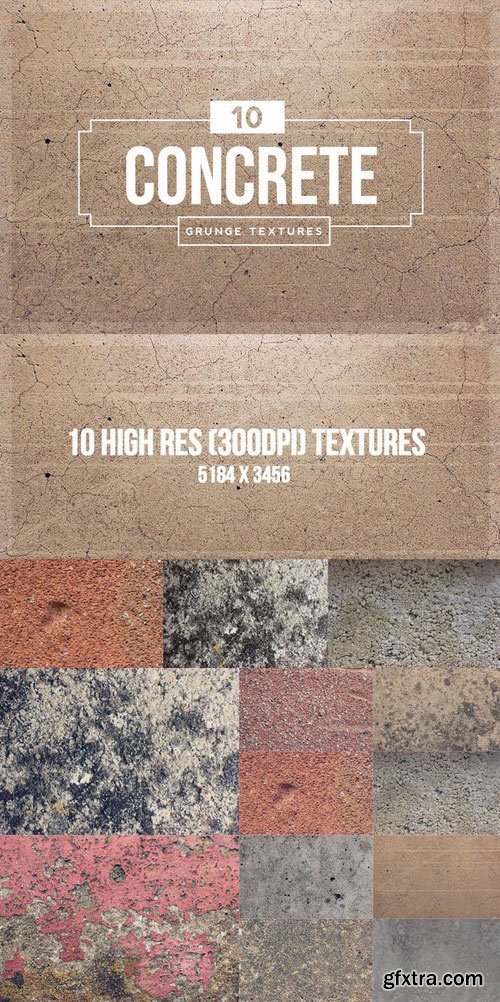 CM - 10 Concrete Grunge Textures 47522