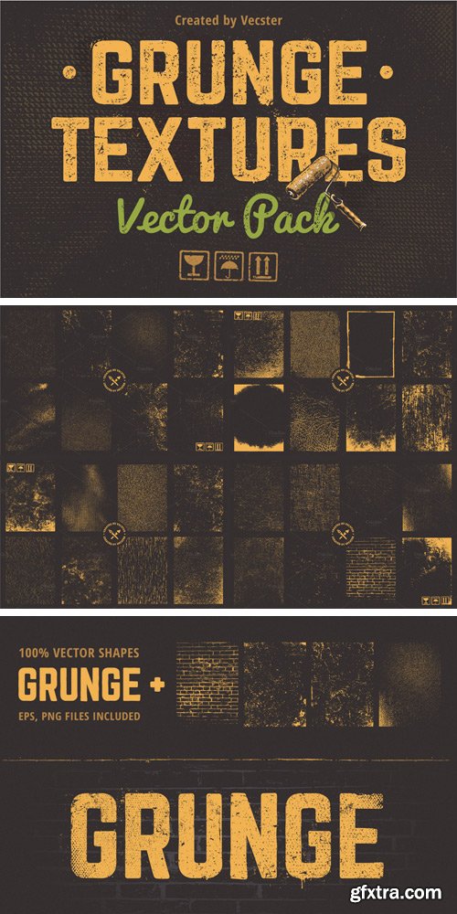 CM 751551 - Grunge Textures Vector Pack