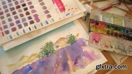Relax & learn watercolour painting as you play. Just copy me (2016)