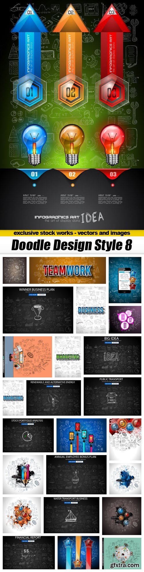 Doodle Design Style 8 - 25xEPS