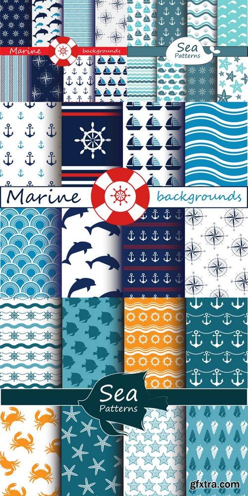 Sea & Marine Patterns Collection
