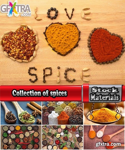 Collection of spices garlic pepper seasoning sharpness 25 HQ Jpeg