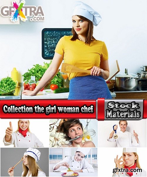 Collection the girl woman chef cooking food in kitchen 25 HQ Jpeg