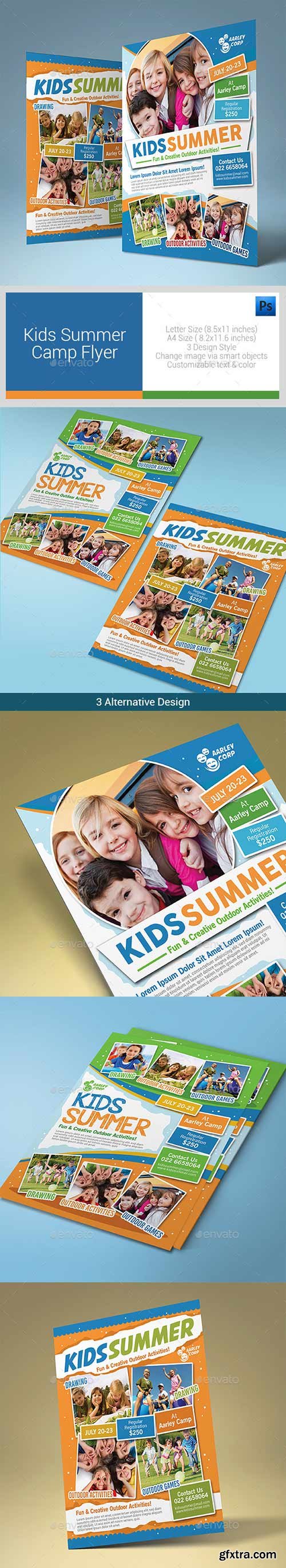 Graphicriver - Kids Summer Camp Flyers 10131796