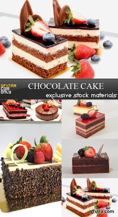 Chocolate Cake - 6 UHQ JPEG