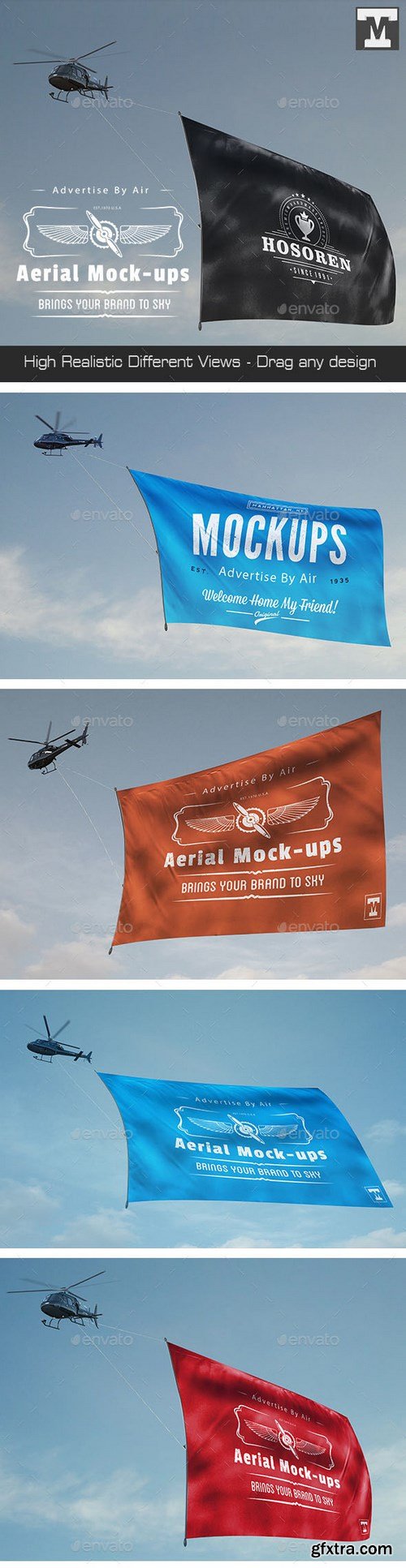 GraphicRiver - Aerial Mock-ups Helicopter
