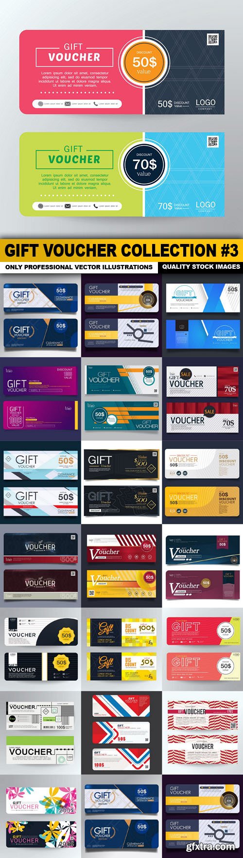 Gift Voucher Collection #3 - 20 Vector