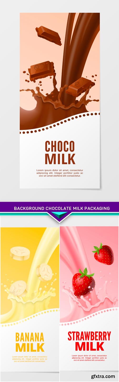 Background chocolate milk packaging 3X EPS