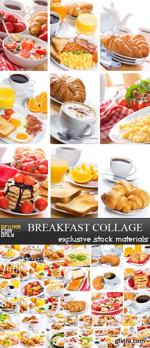 Breakfast Collage - 6 UHQ JPEG