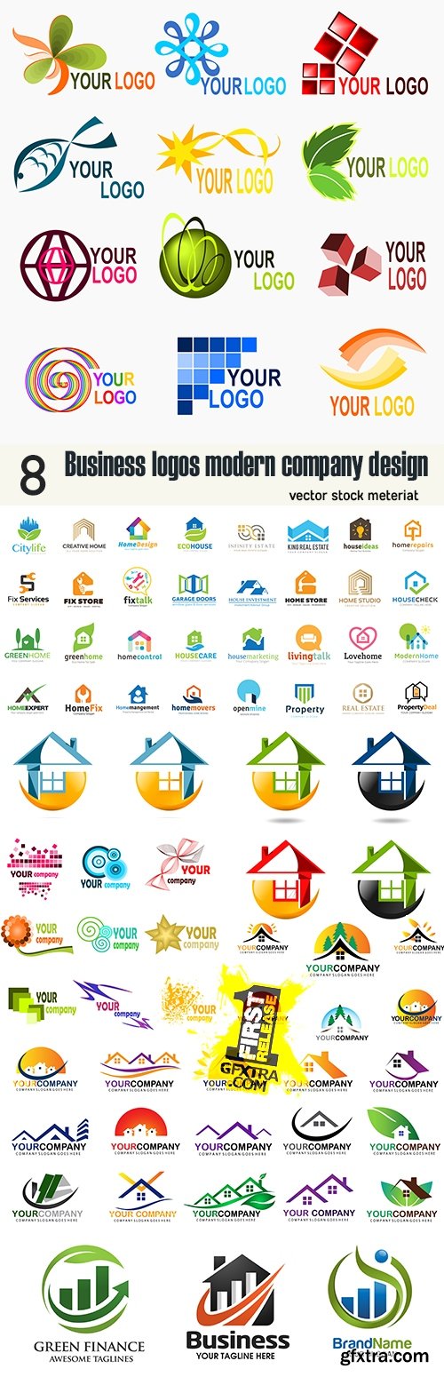 Business logos modern company design