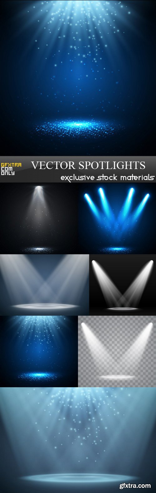 Vector Spotlights - 7 EPS