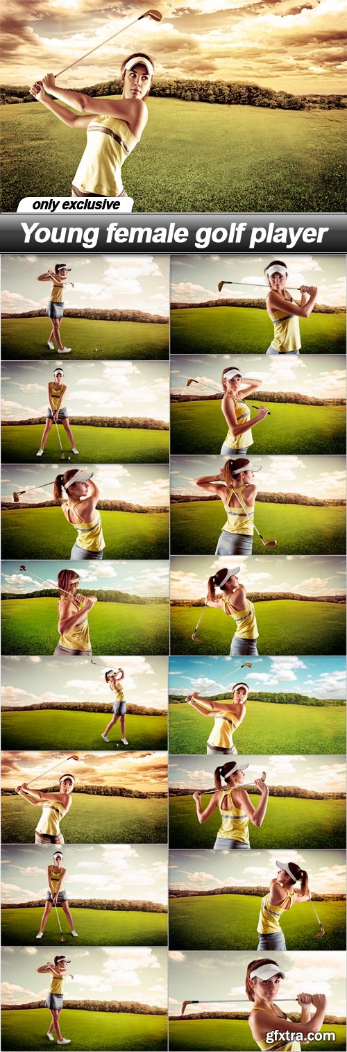 Young female golf player - 16 UHQ JPEG