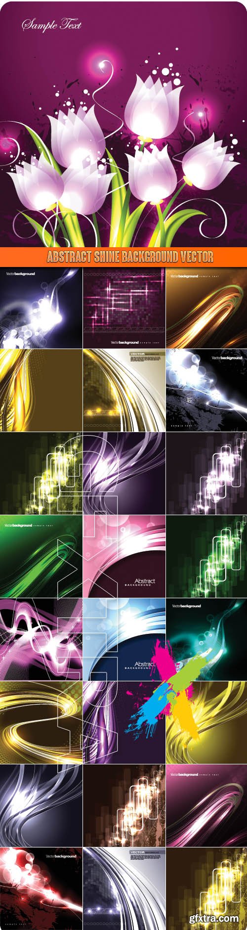 Abstract shine background vector