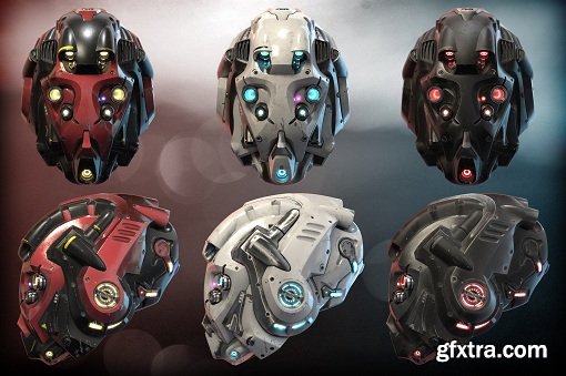 CGCookie - Shading the Sci-Fi Helmet